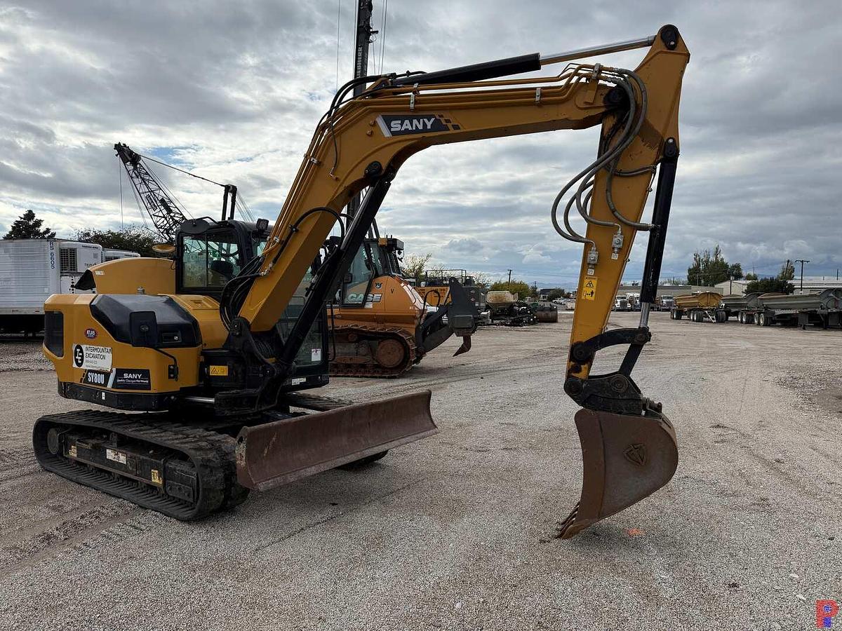 Used 2021 SANY SY80U COMPACT MINI EXCAVATOR **5 YEAR 5000 HOUR WARRANTY FROM IN SERVICE DATE**