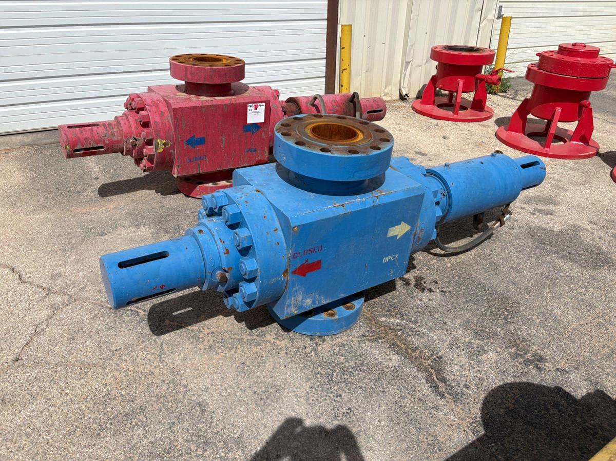 Used (3X$) (3) 7-1/16” 10K hydraulic frac valves