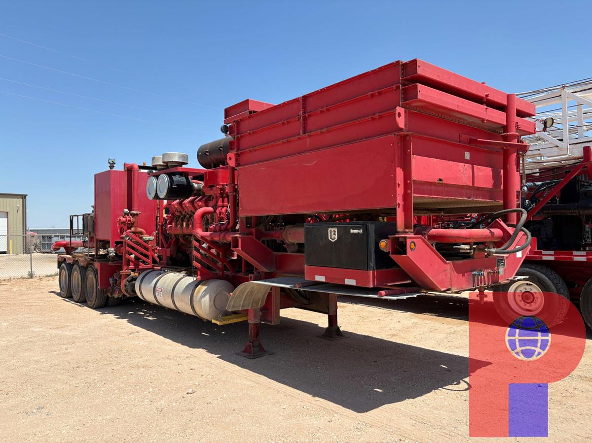 Used 2011 BLACKSTONE TRAILER MFG 3-AXLE FRAC PUMP TRAILER