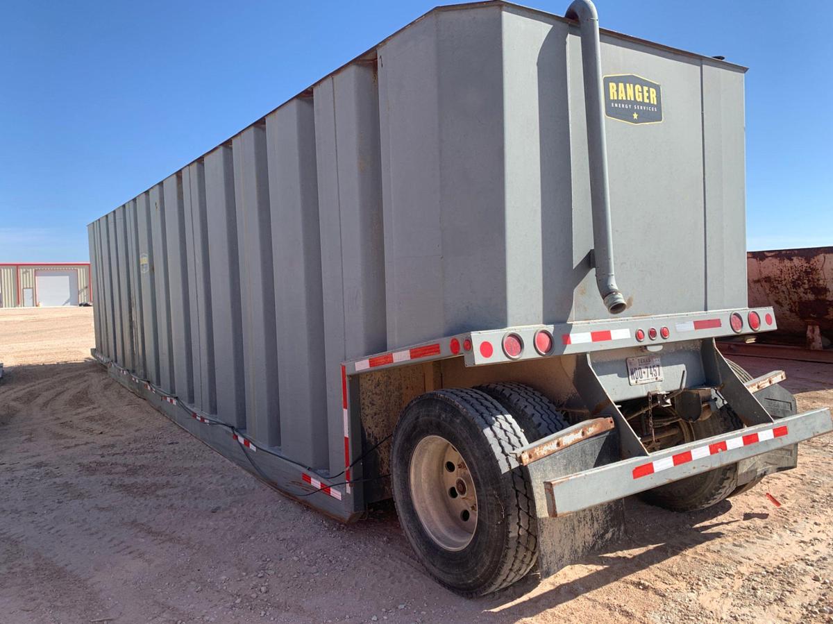 Used 47’ L x 9’ W x 11’ T 620 Barral Skidded Frac Tank