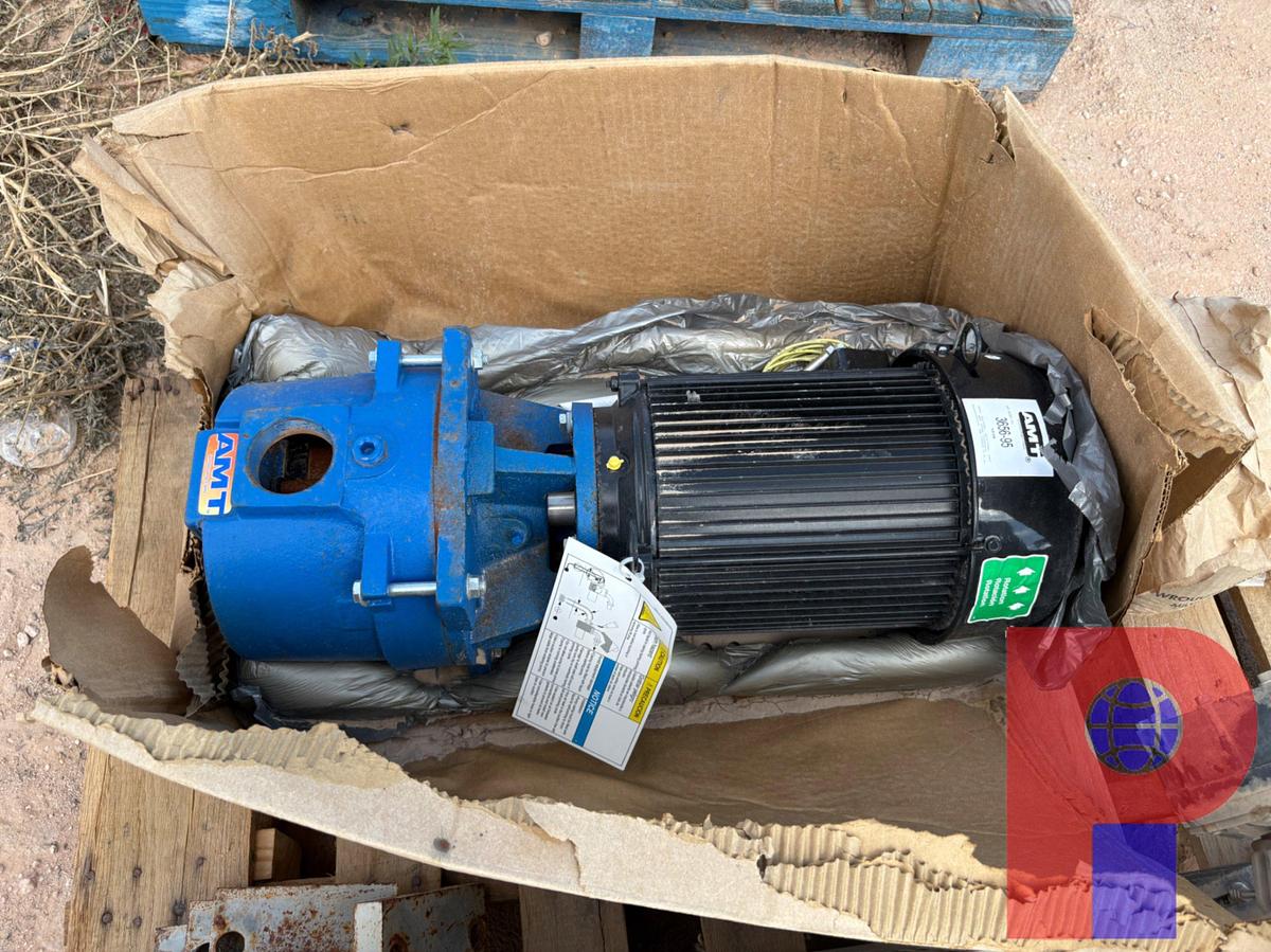 Used AMT FLUID PUMP P/B: 7.5HP ELECTRIC MOTOR W/ DURA PULSE CONTROL PANEL