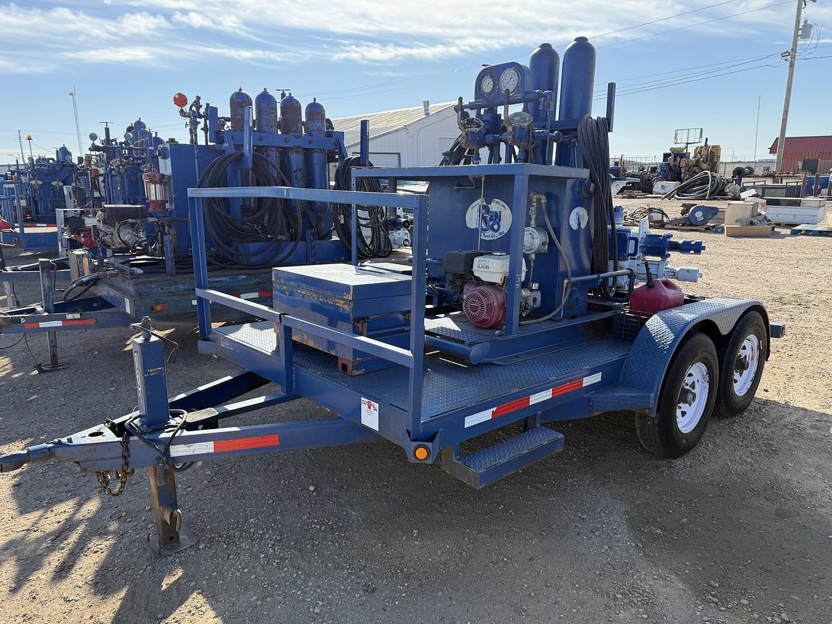 Used 7-1/16 5M 2-7/8 DBL HYD BOP 2-STATION MTD ON 2008 BT T/A BP ACCUMULATOR CLOSING UNIT TRAILER