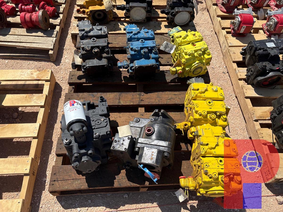 Used (6) ASSORTED HYDRAULIC MOTORS