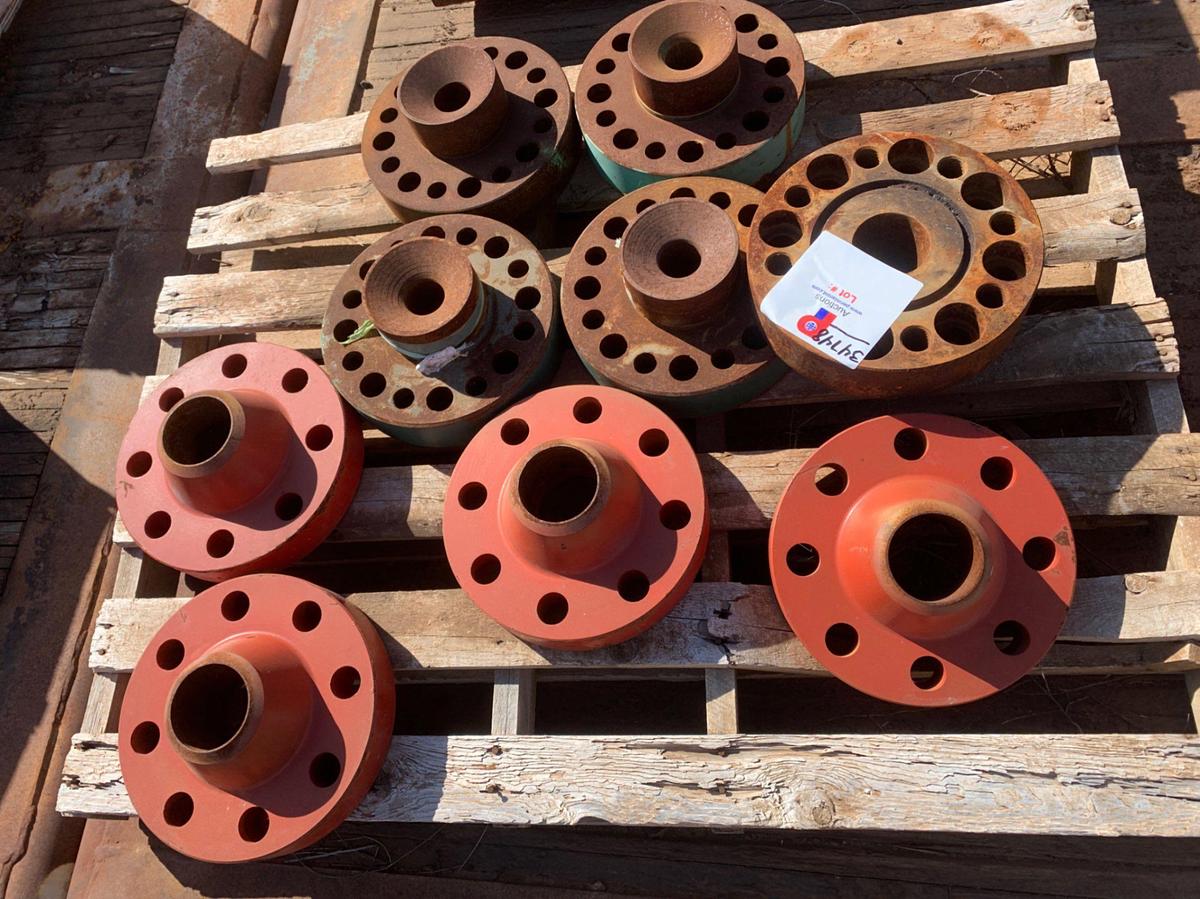 Used (8) 12”OD x 3 1/4” ID 8 HOLE Flanges