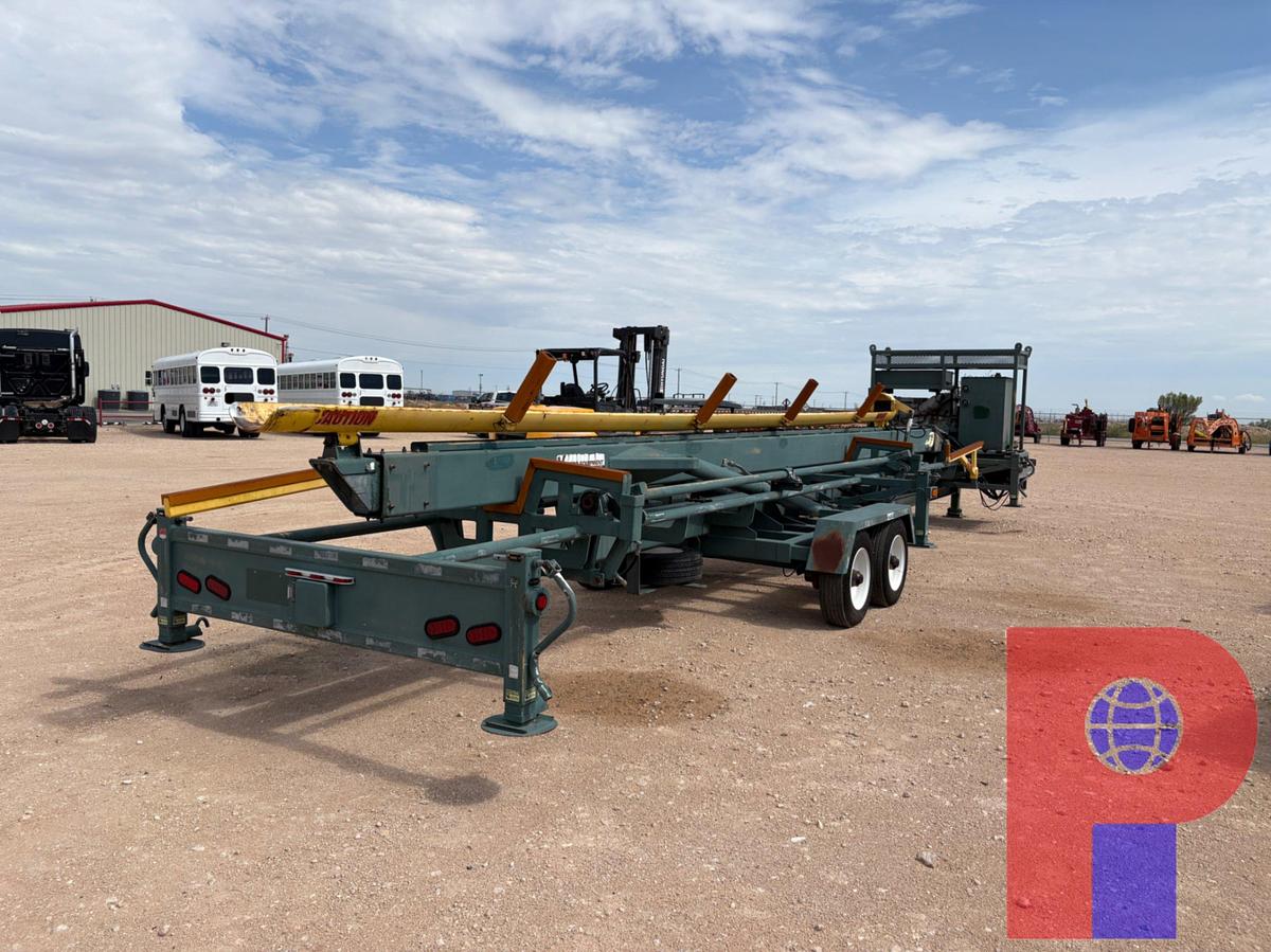 Used VEKTOR 40’ X 8’ T/A GOOSENECK HYDRAULIC PIPE HANDLER TRAILER