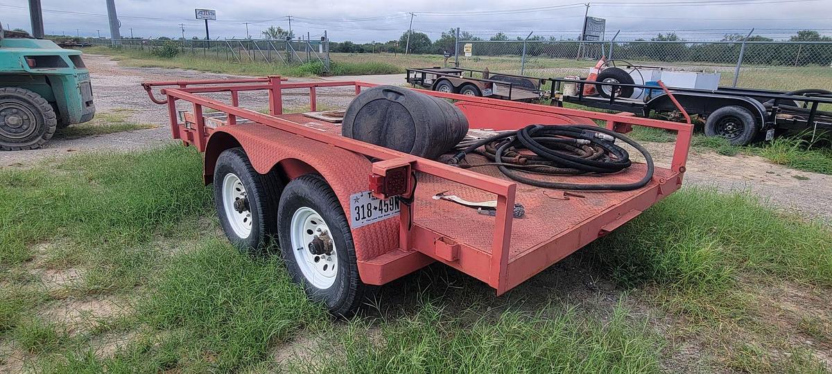 Used 2018 SHOP 12’ X 82” T/A BP STEEL BED UTILITY TRAILER