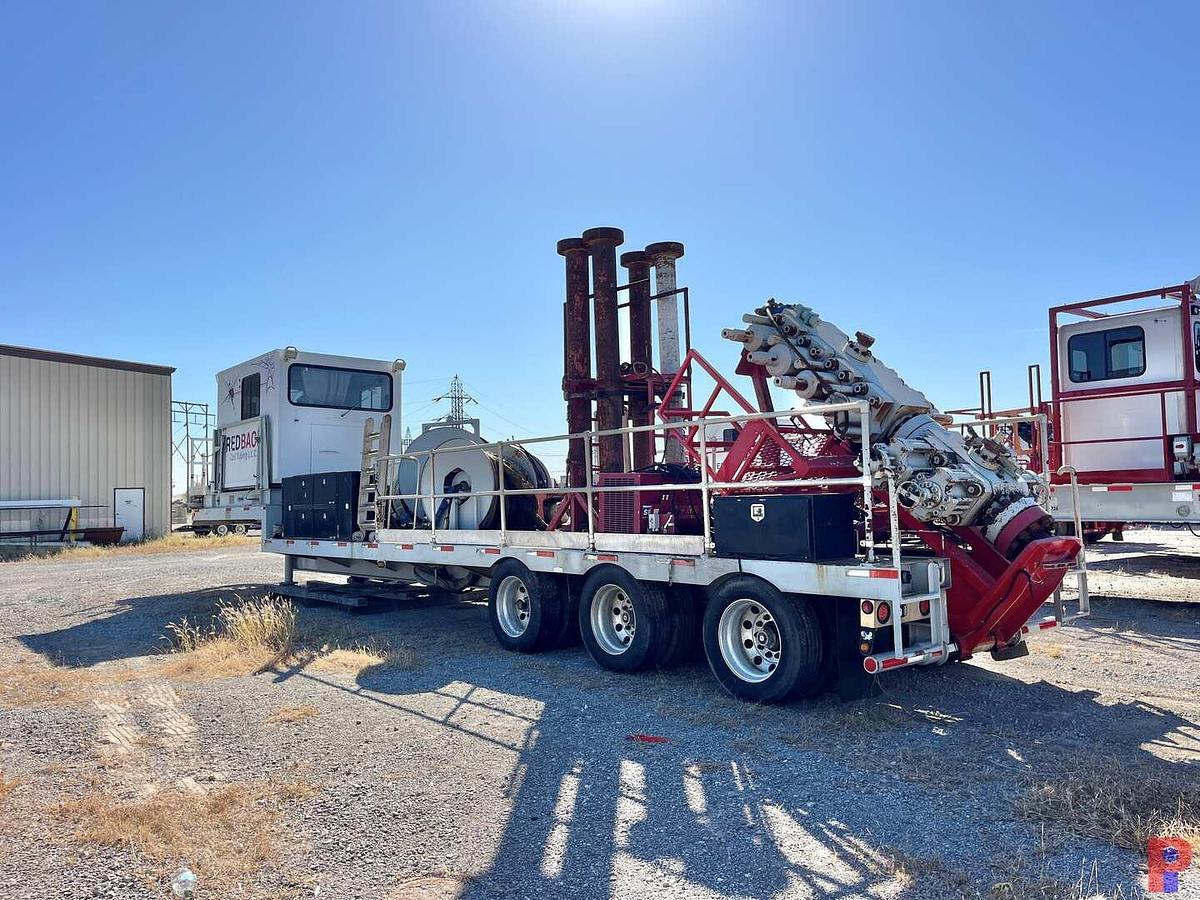 Used 2015 HYDRA RIG 50’ X 102” 3-AXLE COIL TUBING SUPPORT TRAILER