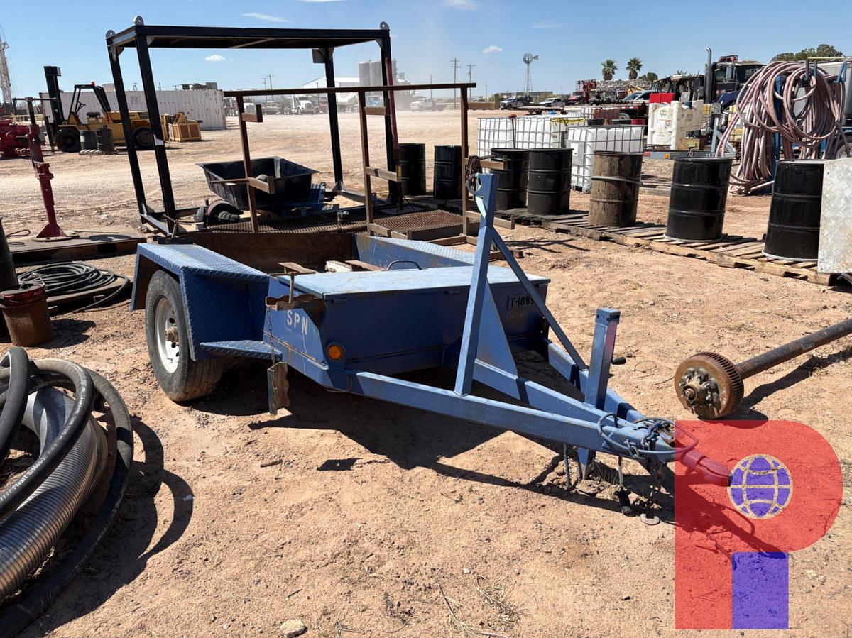Used SHOPBUILT 7’ X 5’ S/A BUMPER PULL TOOL TRANSPORT TRAILER