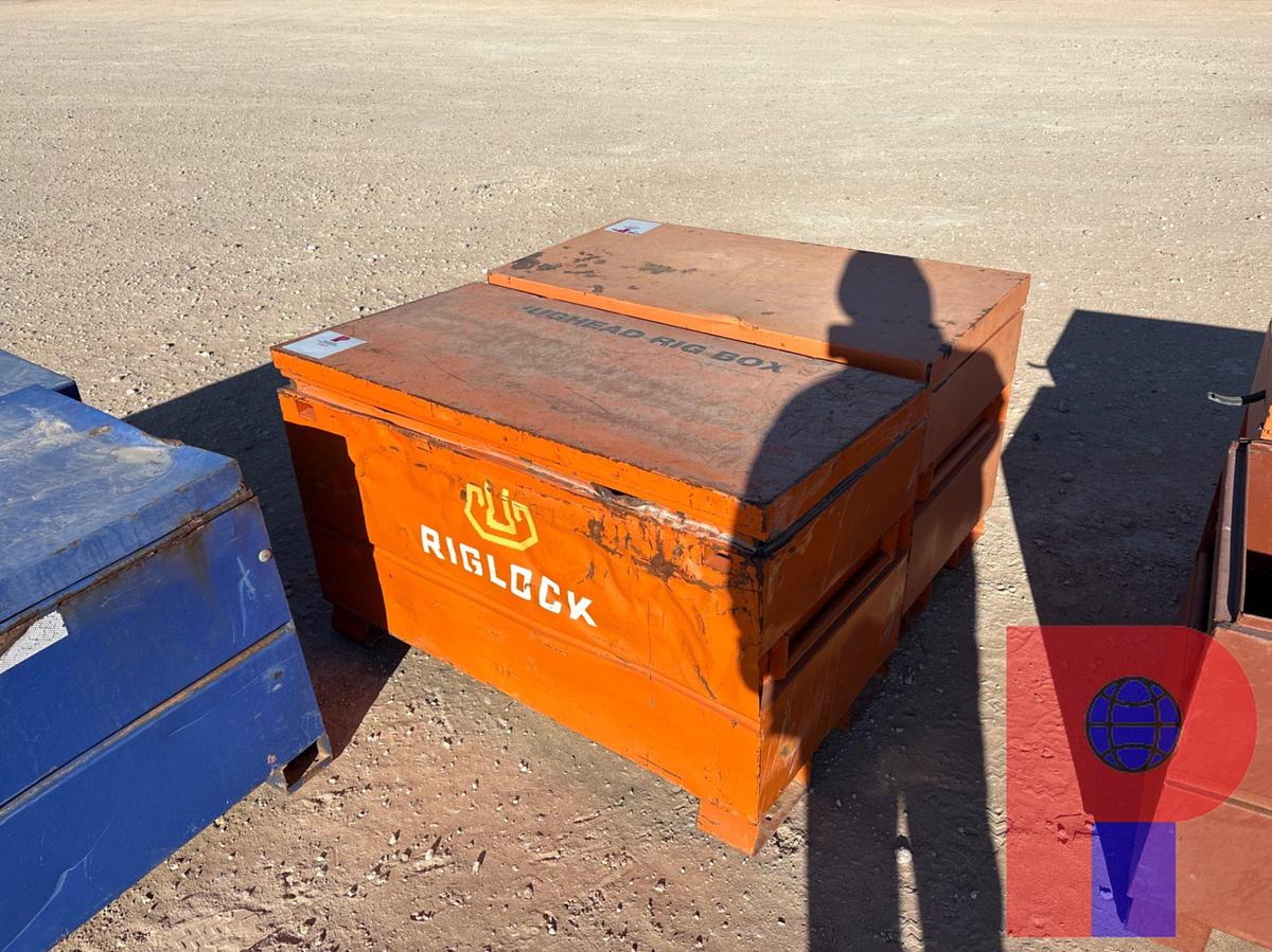 Used (2) 4’ X 2’ X 2’ JOB BOX TOOLBOXES