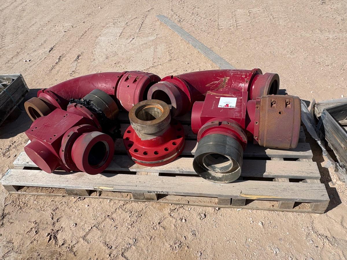 Used 8” NOV QUICKLATCH BIG BORE FRACMAXX FLOW IRON PIPE PACKAGE
