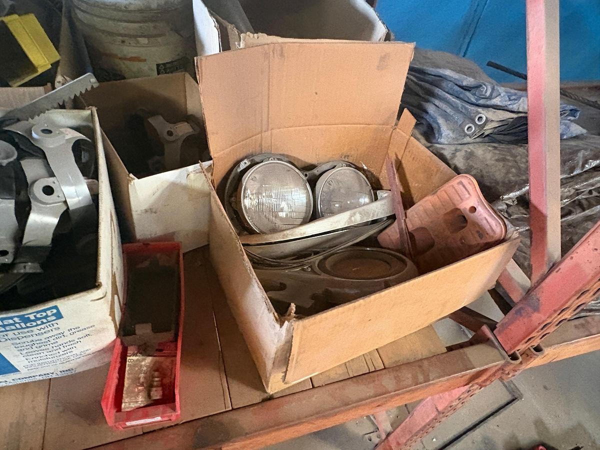 Used Miscellaneous parts, chains, ppe, and contents of shelf