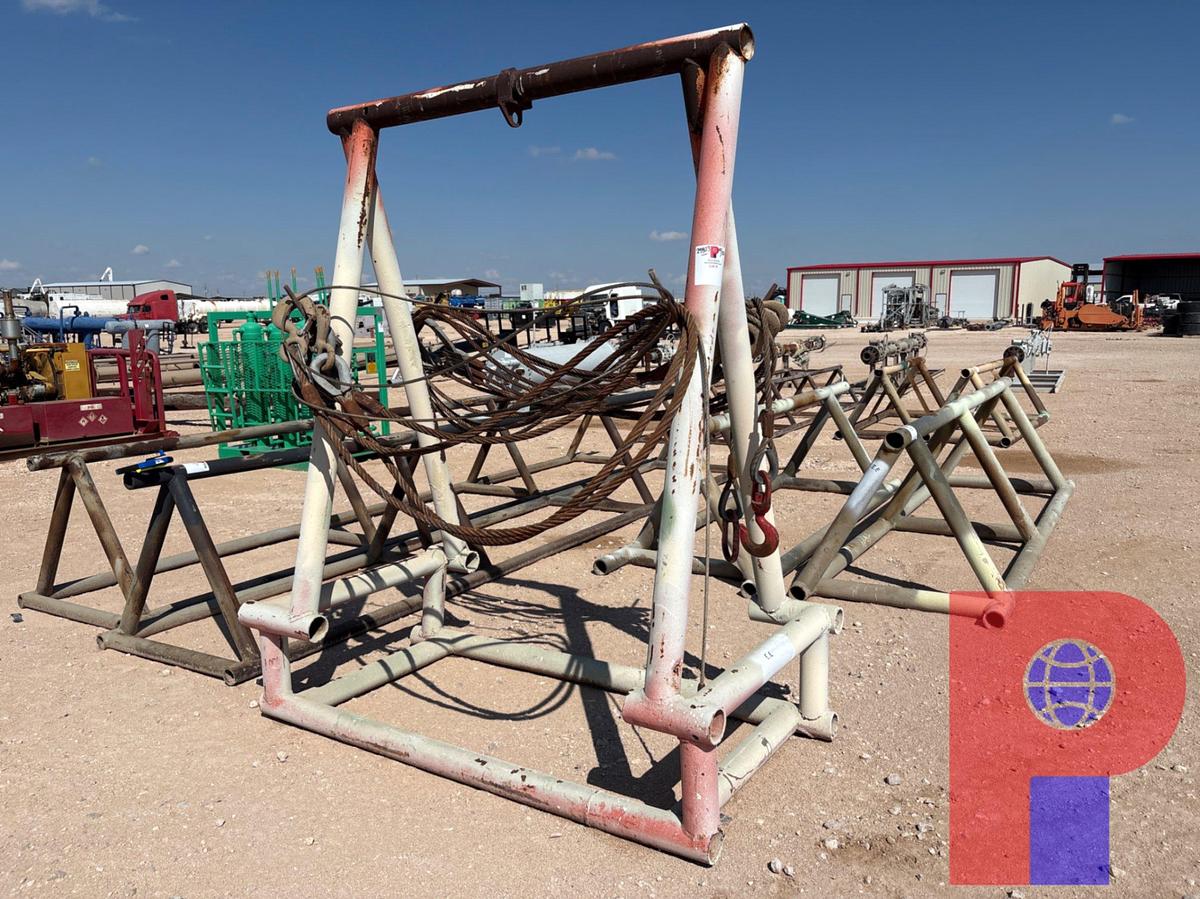 Used 7’4” X 4’ X 8’6” A-FRAME TOOL RACK