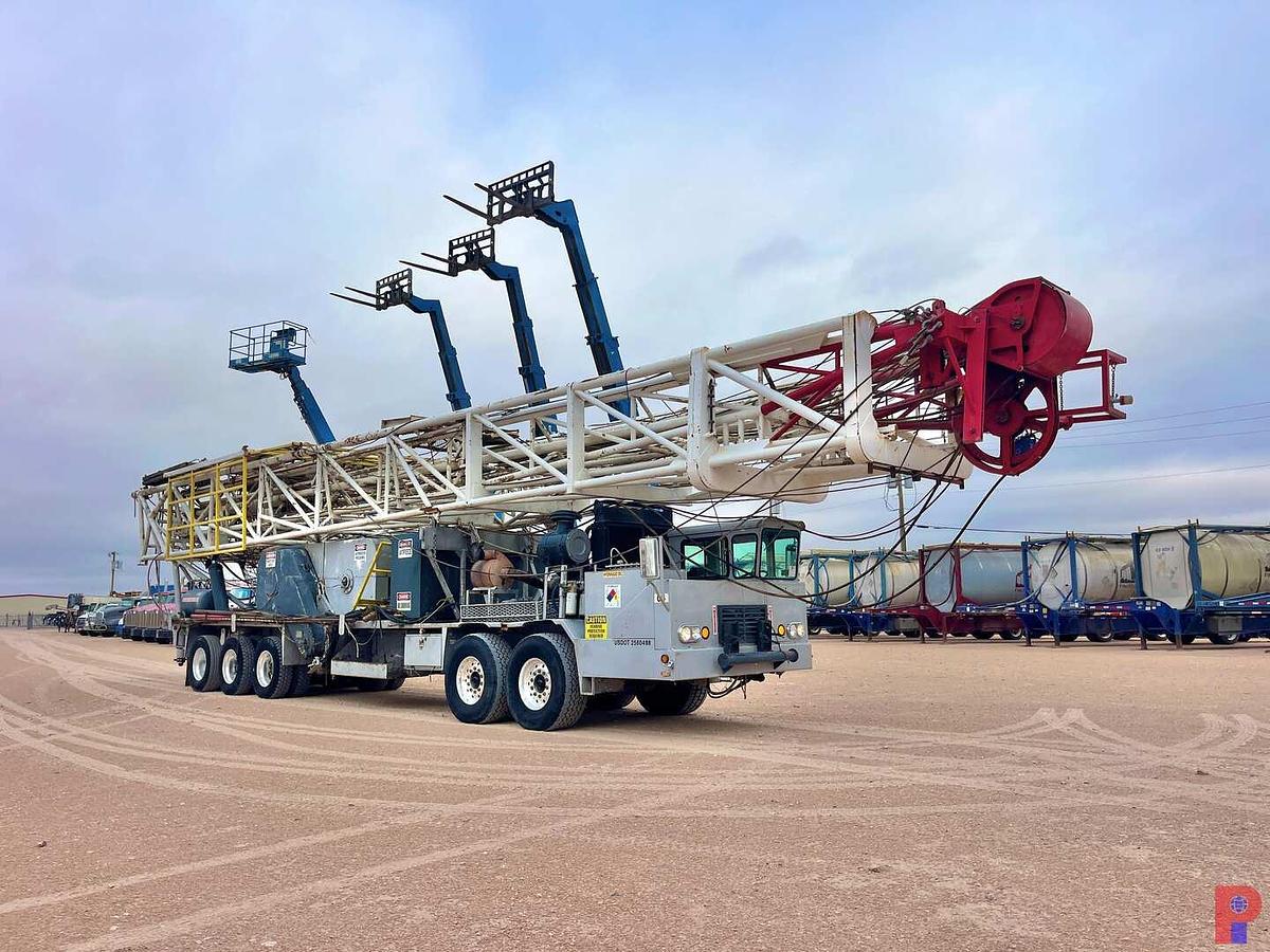 Used FRANKS 1287/160 DD 108’-269K 5-AXLE WELL SERVICE WORKOVER RIG