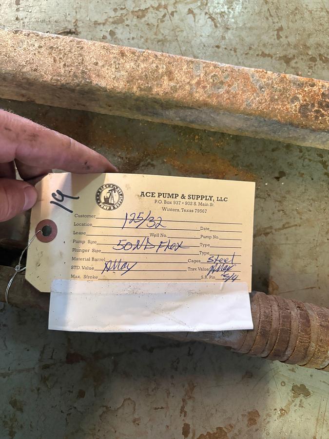 Used 1-25/32” 50ND FLEX CS /STAND VALVE PLUNGER- NEEDS REPAIR