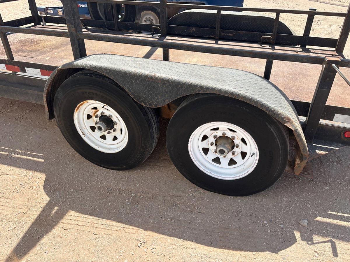 Used 14’ x 6’ t/a bumper pull monorail trailer