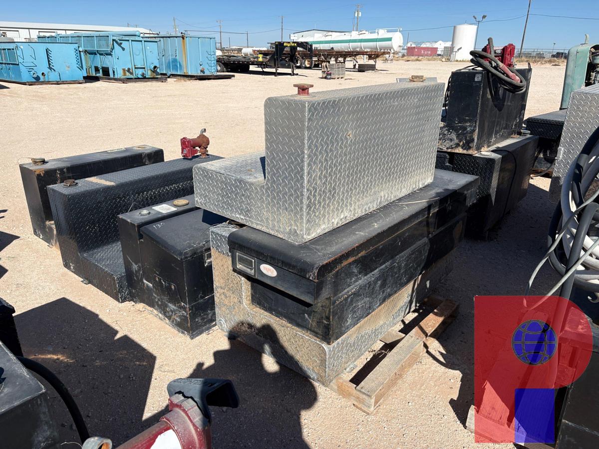 Used (7) ASSORTED TRUCK TOOLBOXES & L-SHAPED FUEL TANKS