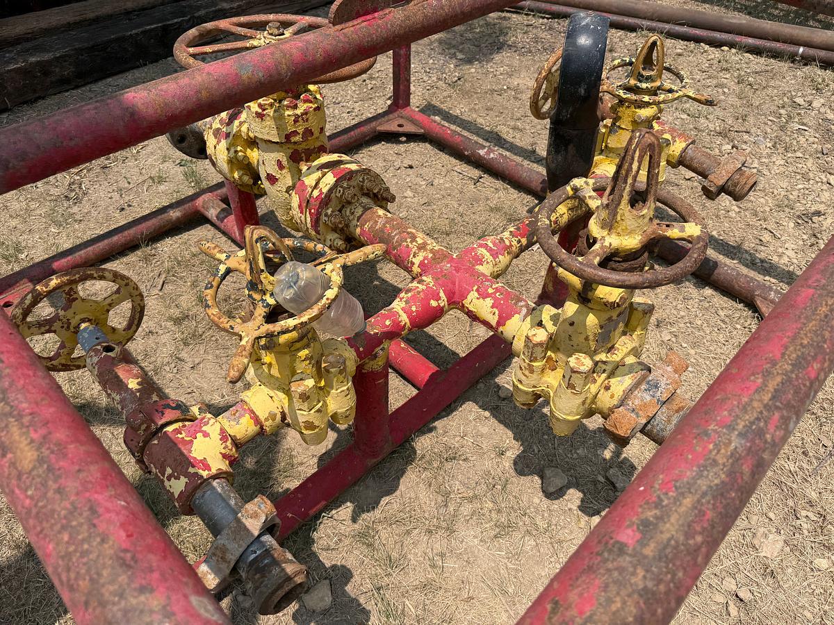Used (4) 3K WP GATE VALVE & CHOKE MANIFOLD