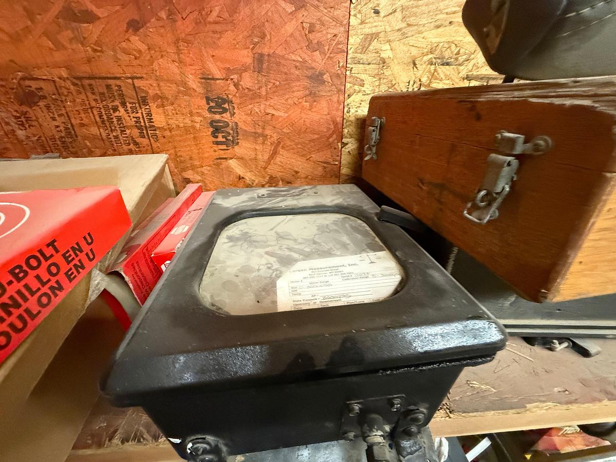 Used PARTS ROOM W/ CONTENTS OF, ROD ELEVATORS, SNATCH BLOCK, HYD VALVE BANK, (8) SHARK TOOTH BITS, JASK STANDS, FUEL PUMP, & RELATED