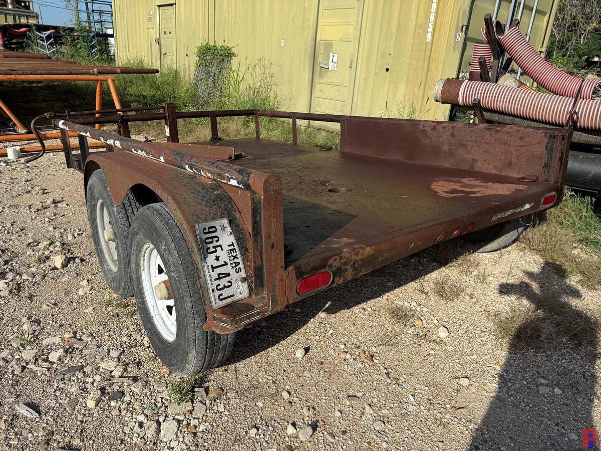 Used 14’ X 83” T/A STEEL BED BUMPER PULL UTILITY TRAILER