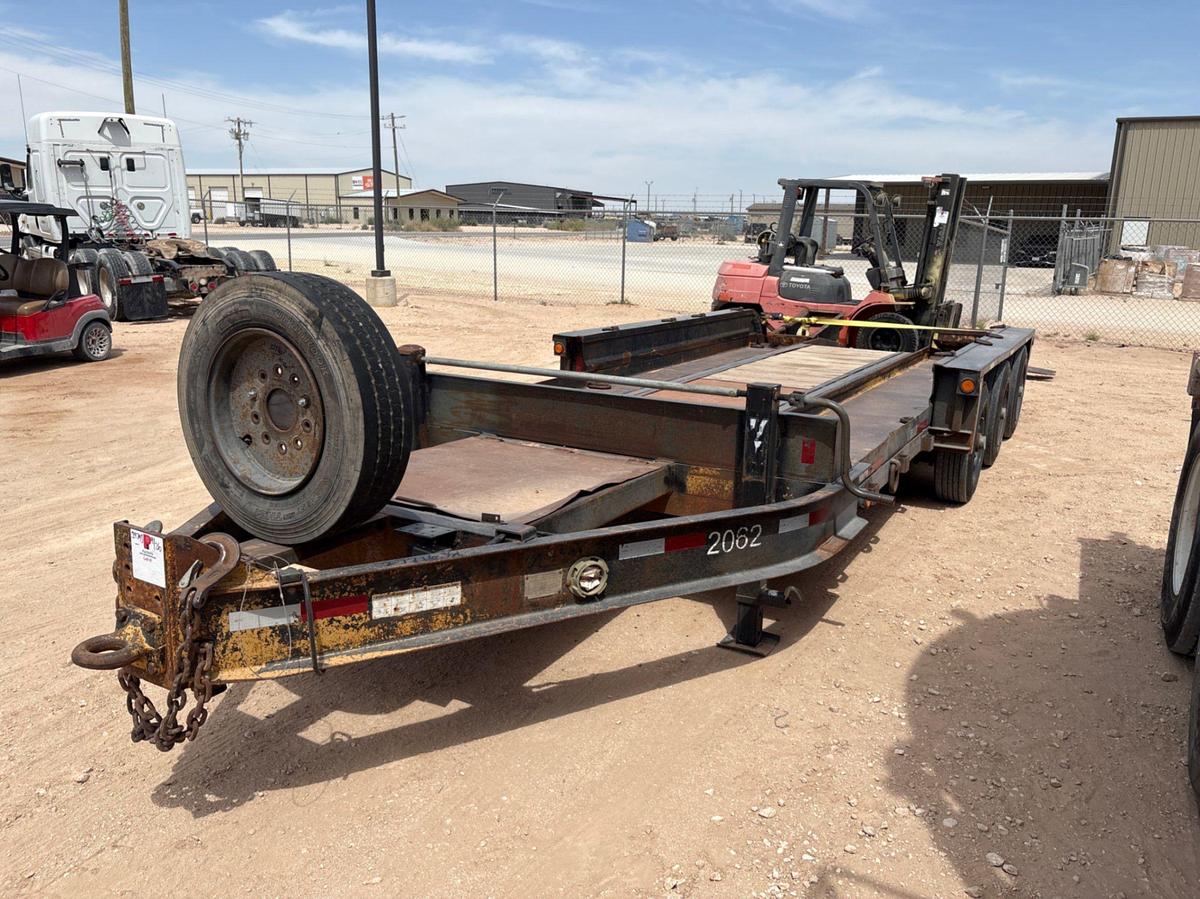 Used 2008 BELSHE 21’ X 90” 3-AXLE BUMPER PULL EQUIPMENT TRAILER