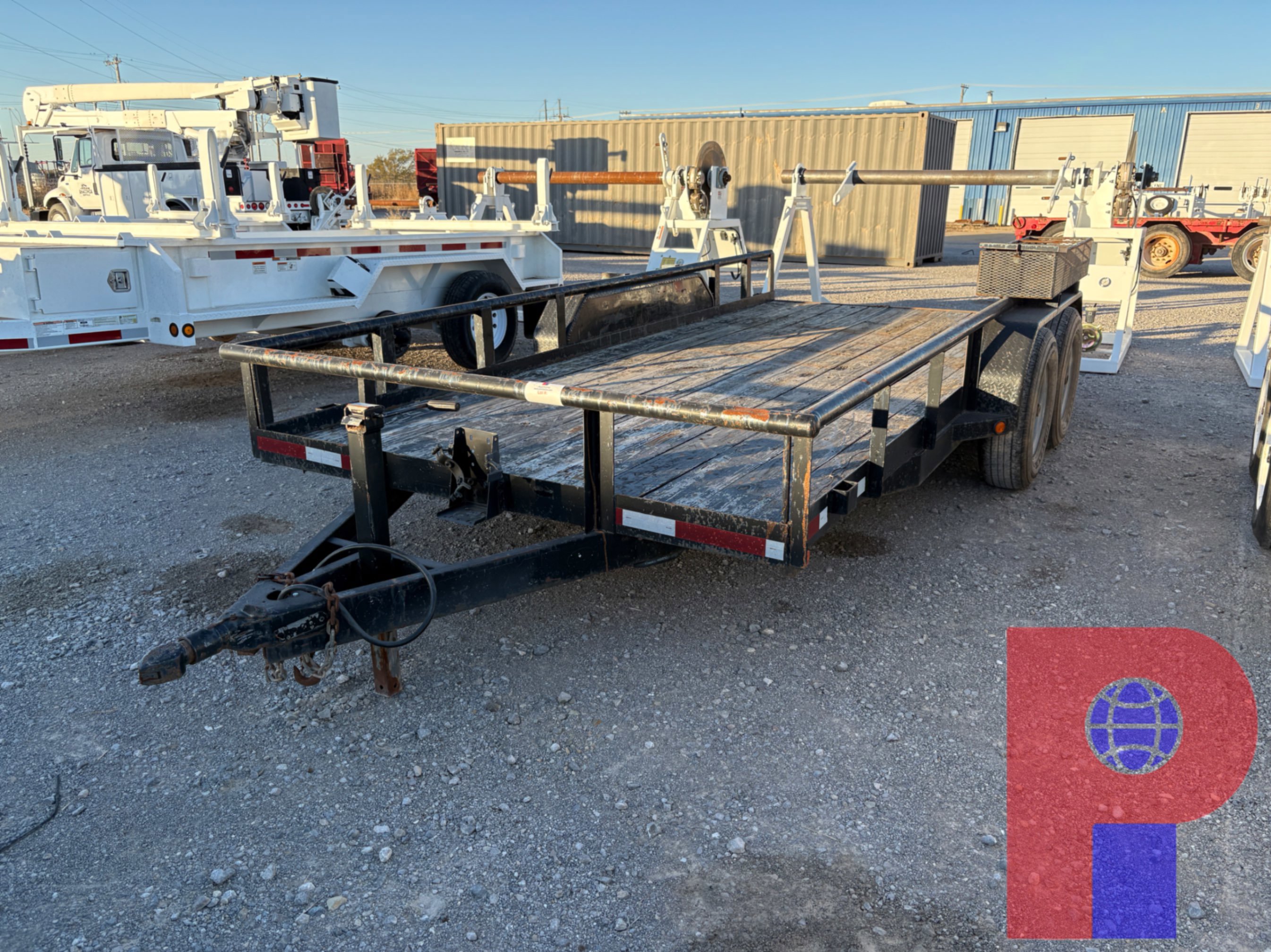 Used SHOPBUILT 16’ X 7’ T/A BUMPER PULL UTILITY TRAILER