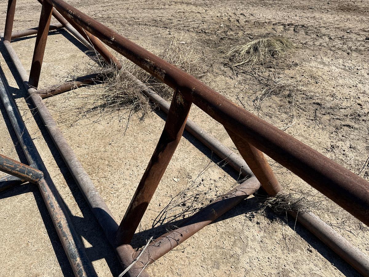 Used (2 X $) 30’L X 36”H TRIANGULAR PIPE RACKS