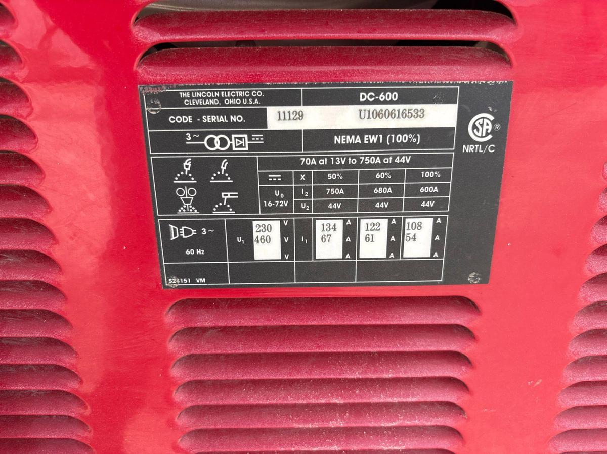 Used Lincoln electric DC-600 welder