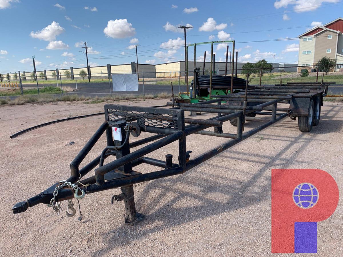 Used 31’ SHOP BUILT PIPE TRAILER