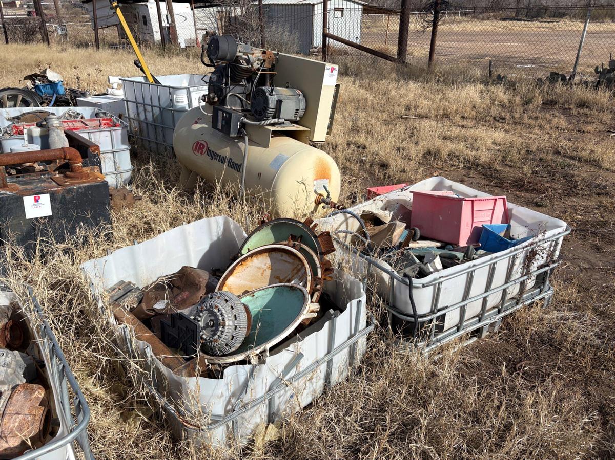 Used Lot w/ INGERSOLL RAND air compressor assorted engine parts