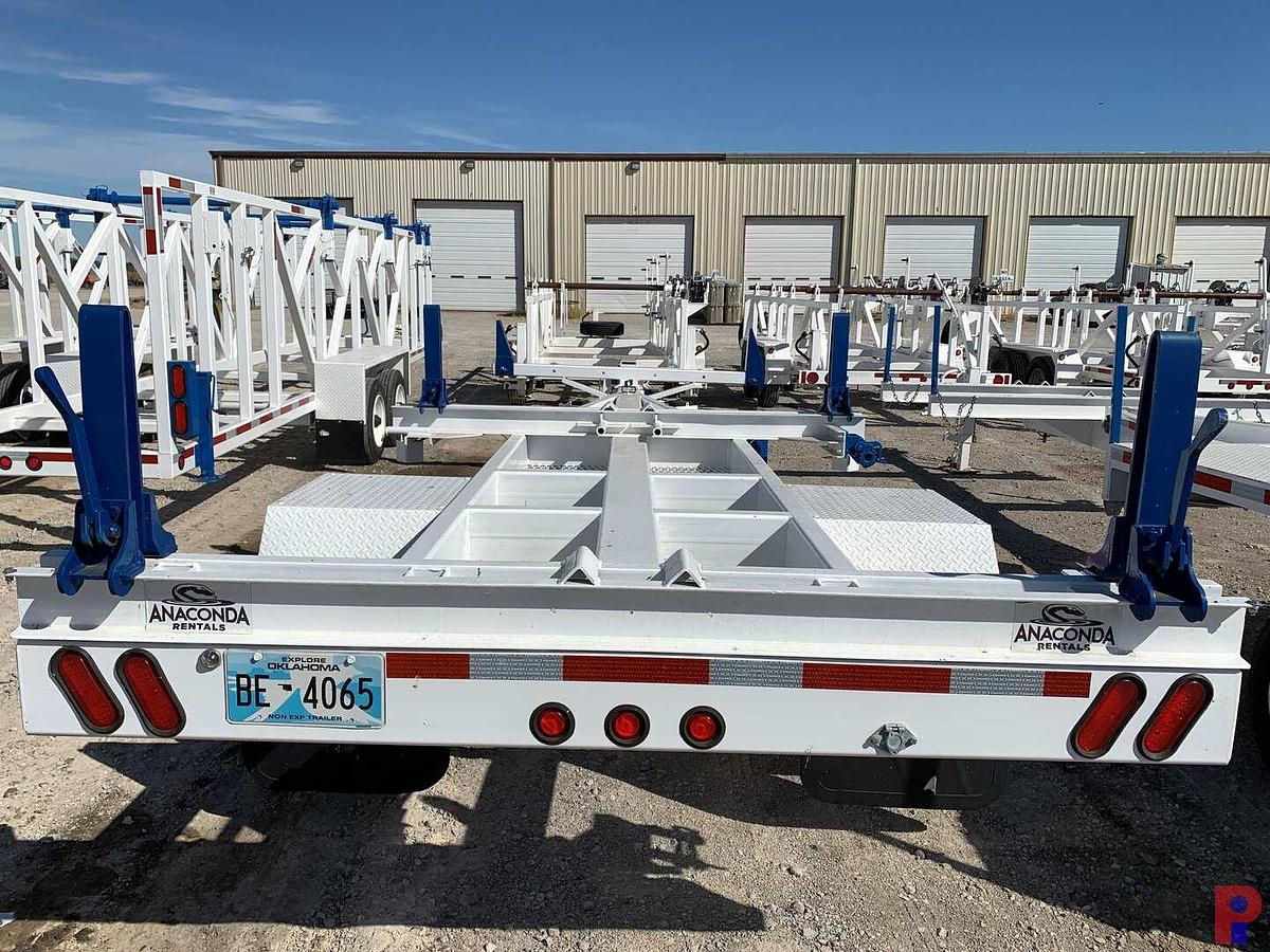 Used 2017 BRINDLE PRODUCTS, INC. 25’ S/A DUAL WHEEL PINTLE HITCH POLE TRAILER