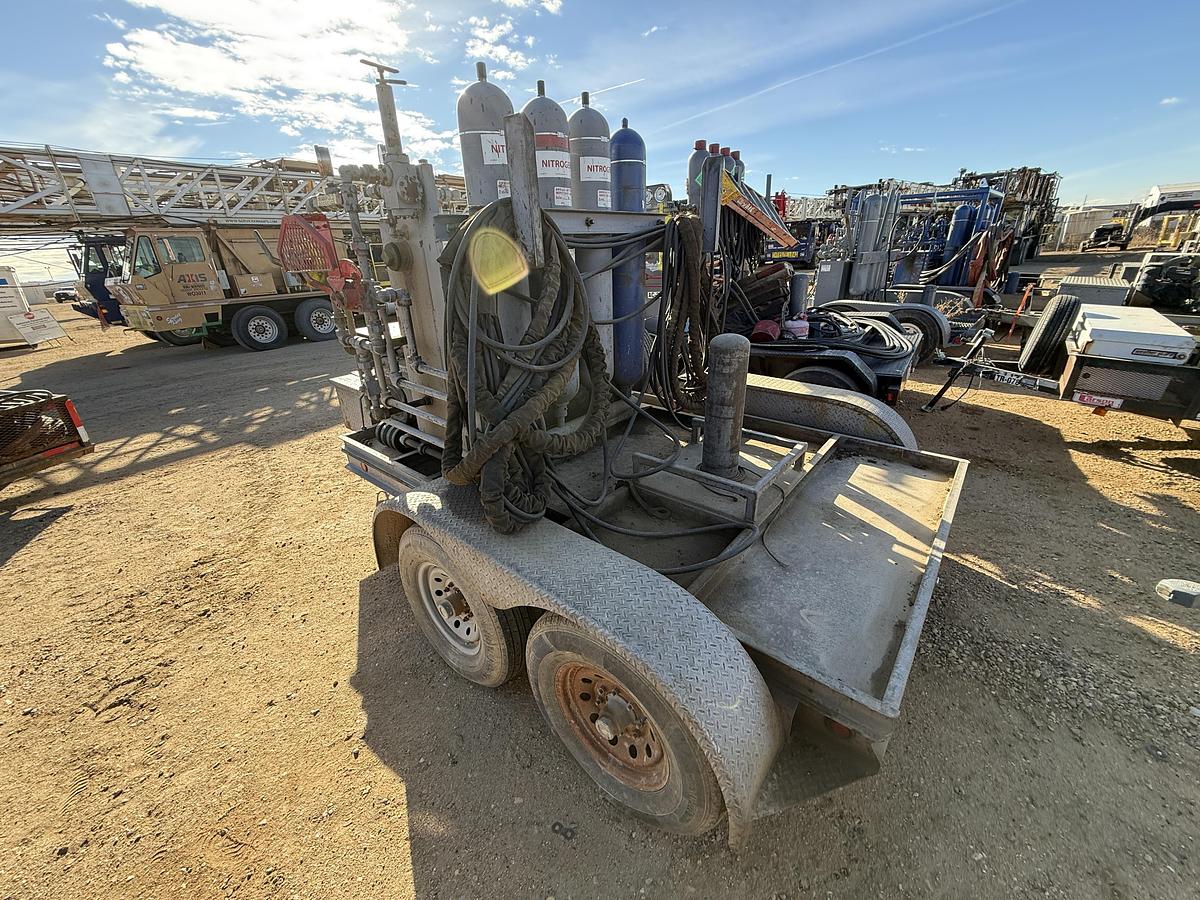 Used 10’ HMDE T/A 2-STATION BUMPER PULL ACCUMULATOR TRAILER