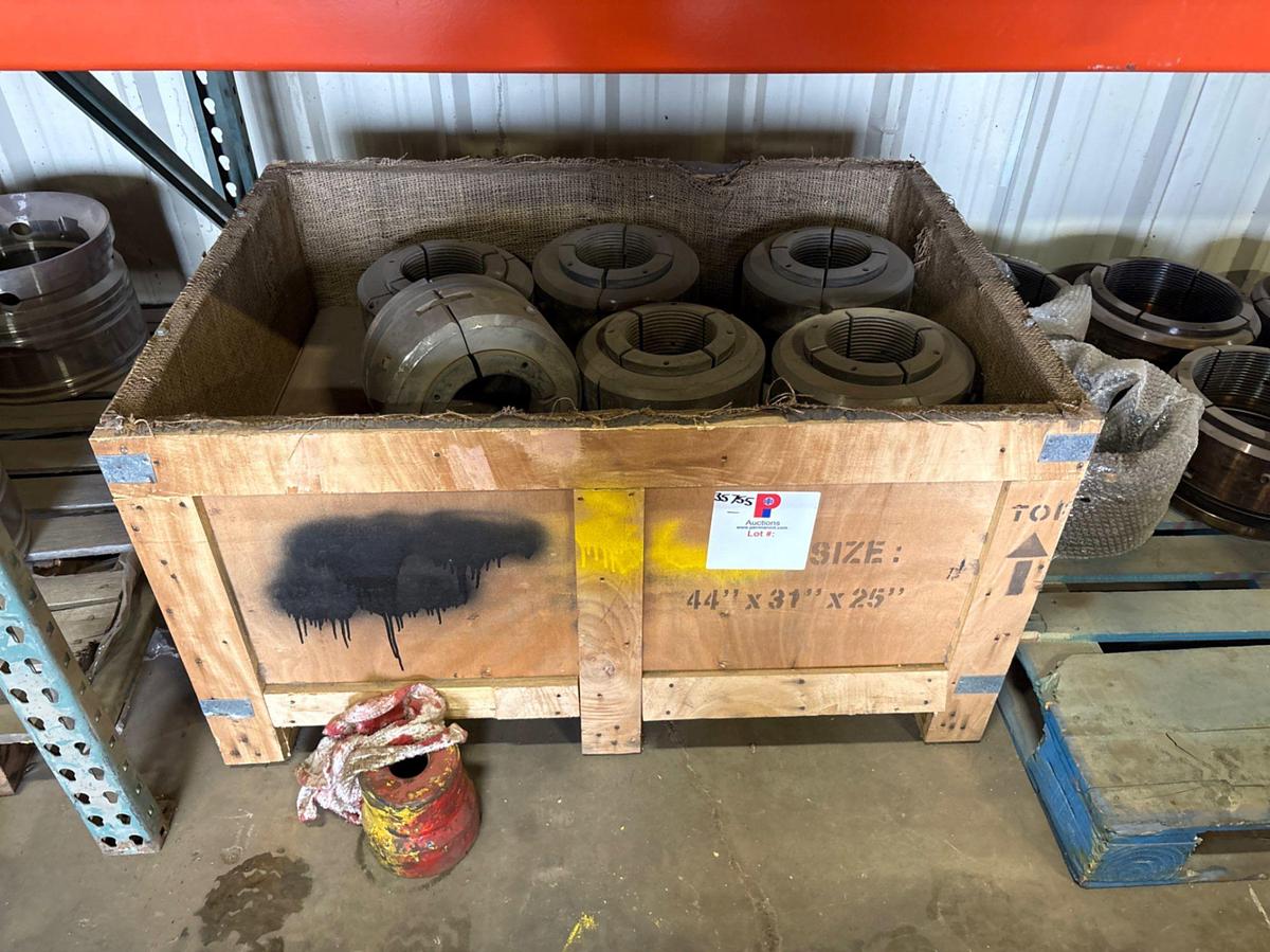 Used Crate of (12) assorted C22 casing slips