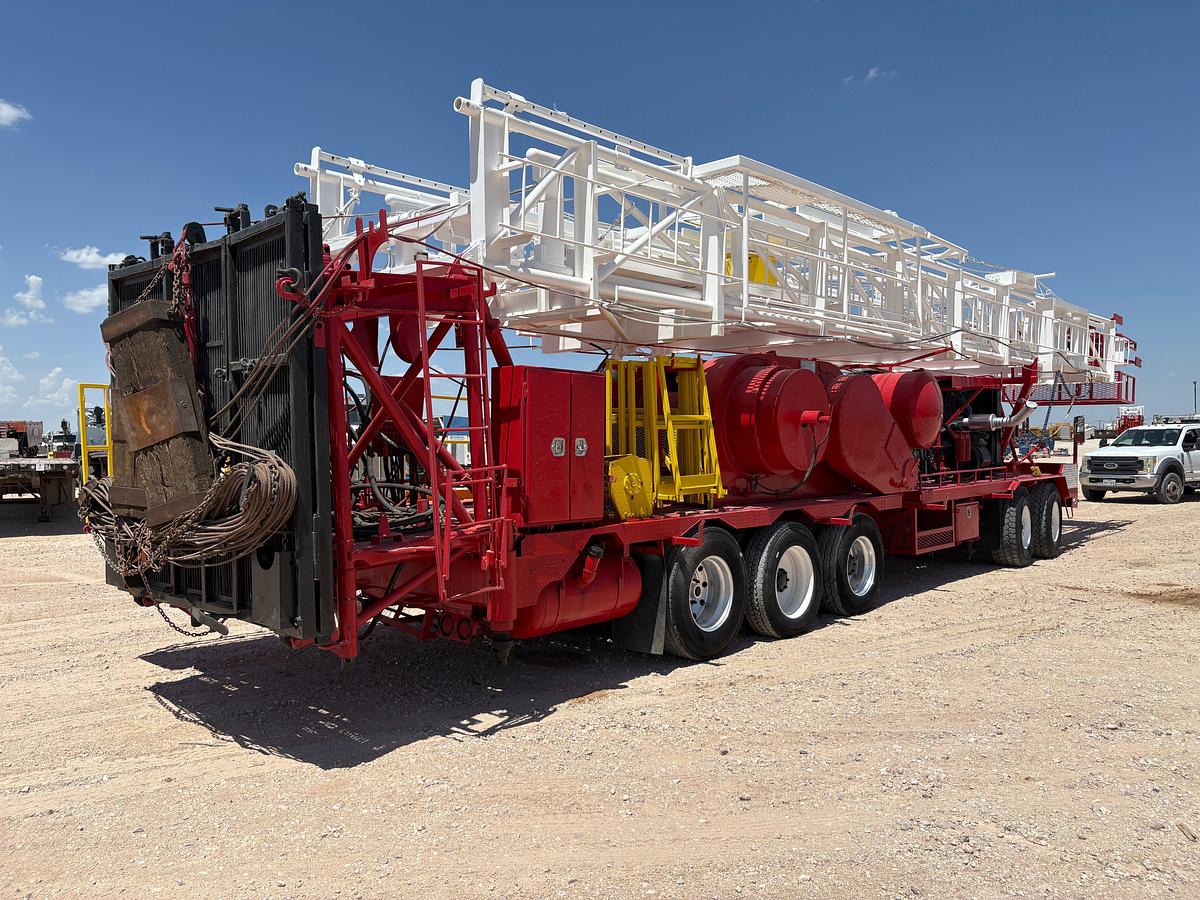 Used 1982 Skytop Brewster 5 axle DD Well Service Rig, 96-210k Mast