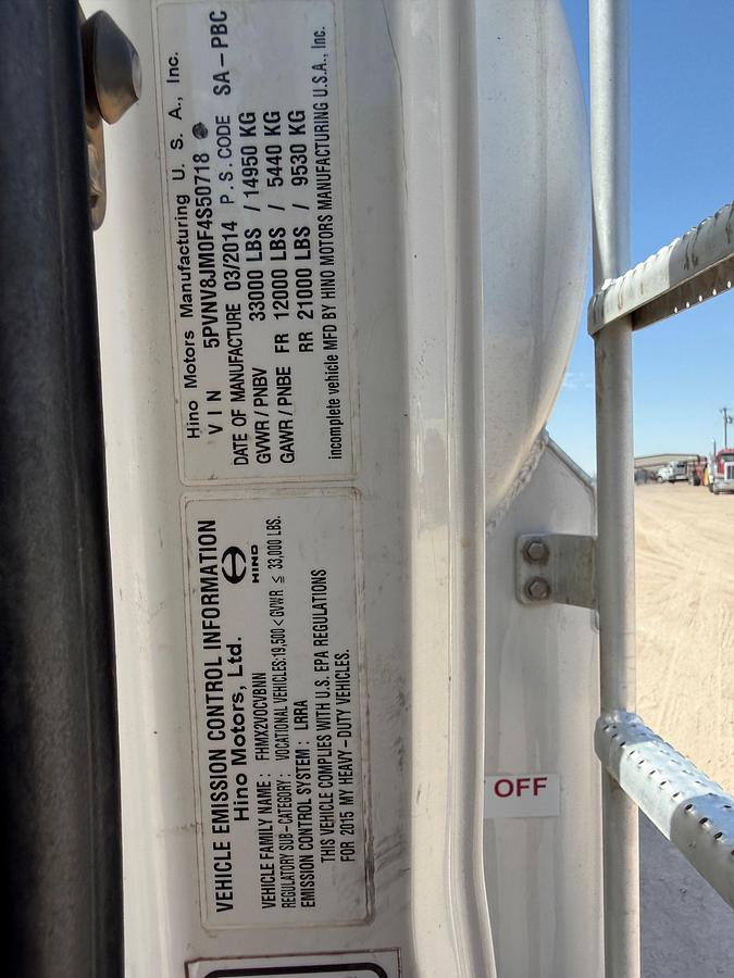 Used 2015 HINO 338 S/A DAYCAB 2,500 GALLON FUEL TRUCK