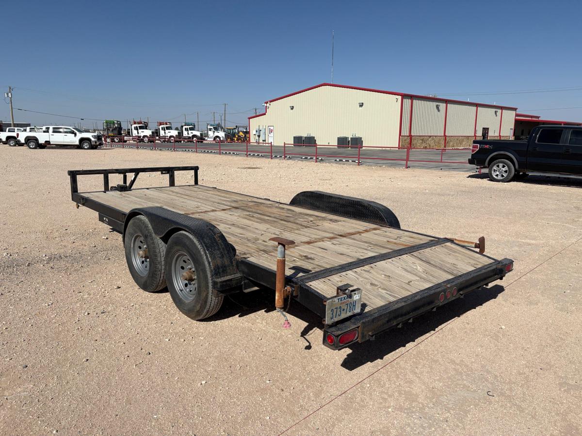 Used SHOPBUILT 18’ X 7’ T/A BUMPER PULL CAR HAUL TRAILER