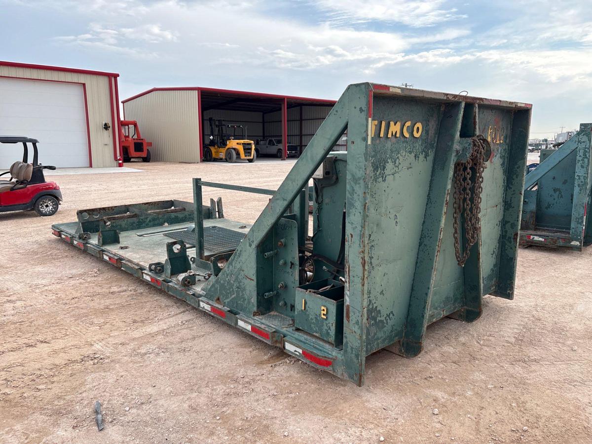 Used 22’ x 102” ROLLL-OFF CASING HPU FLATBED SKID