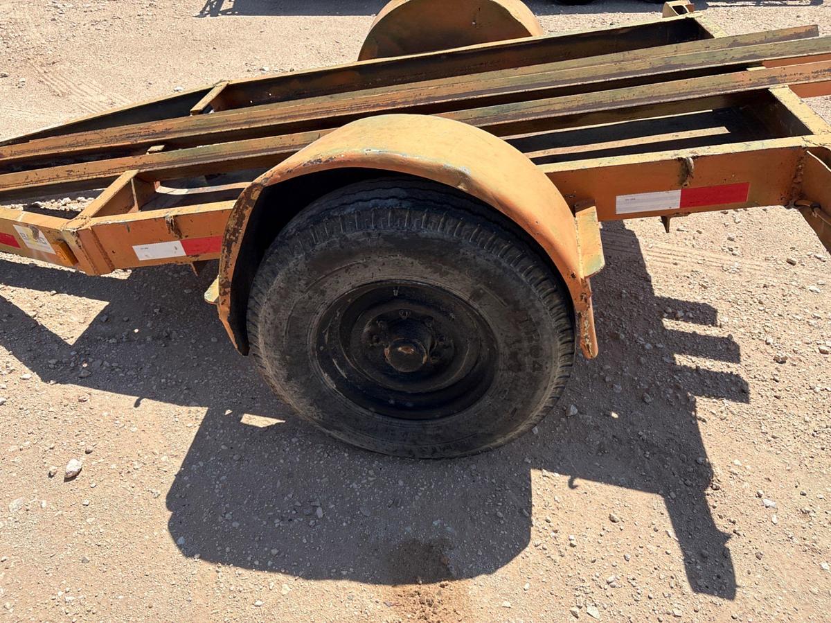 Used SHOPBUILT 10’ x 50” s/a bumper pull tool transport trailer