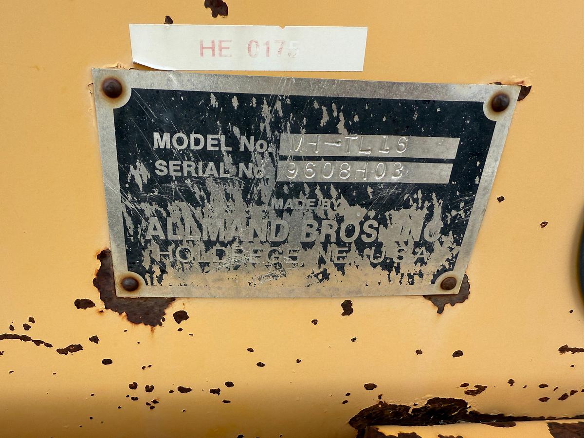 Used ALLMAND BROS MAXI-HEAT MODEL MH-TL16 TOWABLE HEATER