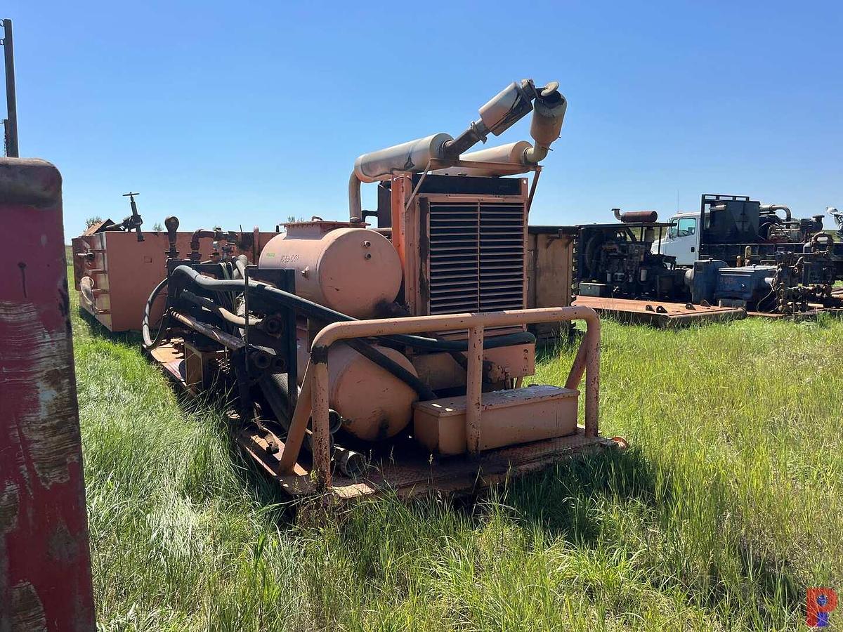 Used NATIONAL JWS 165 5K TRIPLEX WELL SERVICE PUMP P/B DETROIT 6V71N  SPICER 5 SPD TRANS