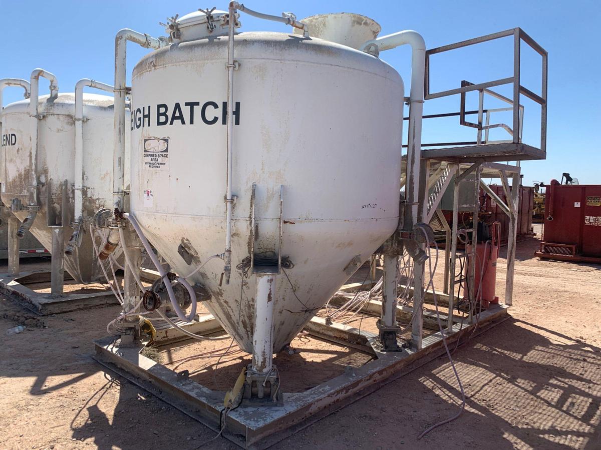 Used 16’ L x 11’ W x 12’ T Skidded Dry Bulk Storage Tank