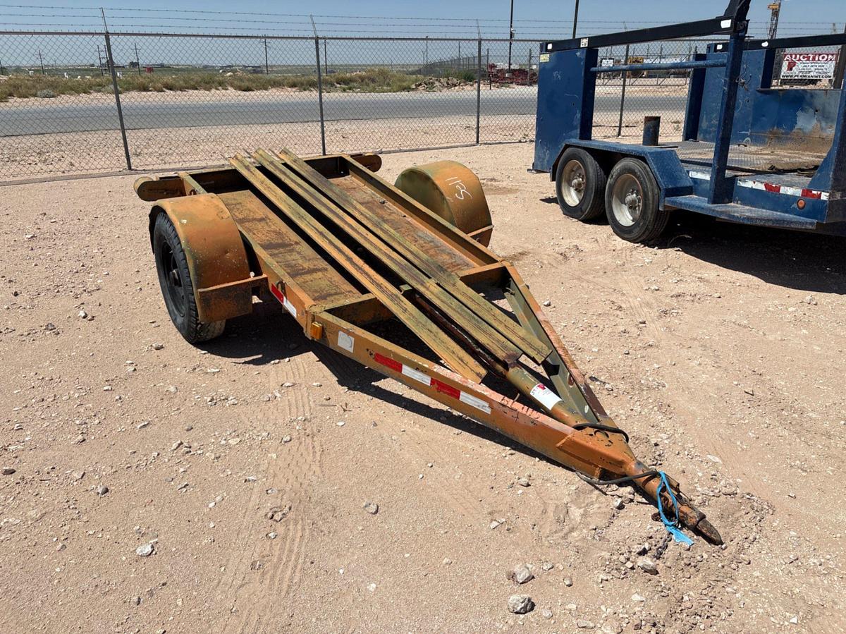 Used SHOPBUILT 10’ x 50” s/a bumper pull tool transport trailer