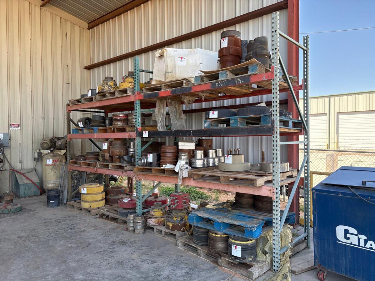 Used 17’ x 3.5’ x 10’ pallet rack shelving