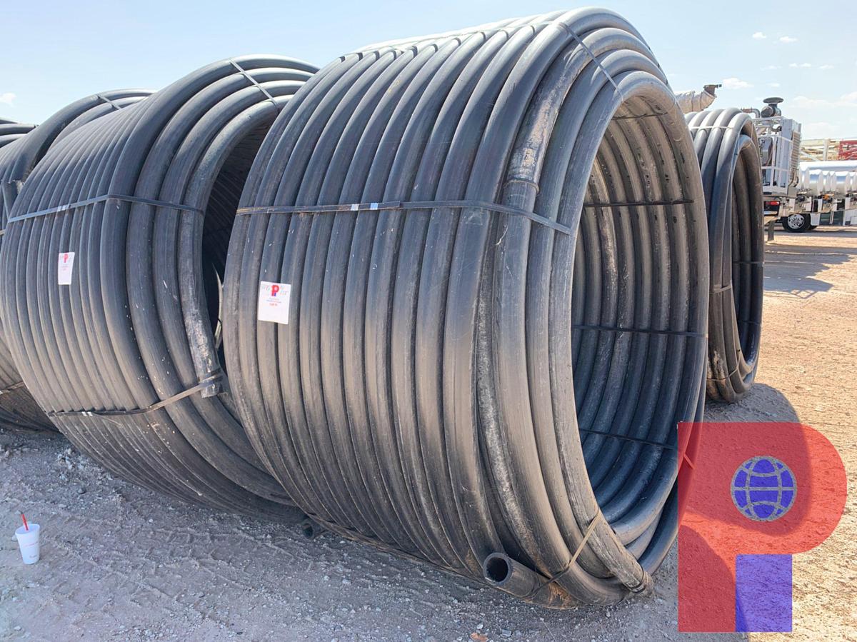 Used 1,000 FOOT ROLL OF 3” IPS DR9 POLY PIPE