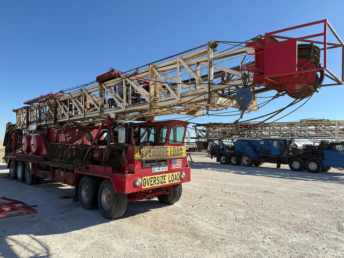 Used 1982 COOPER LTO-550 DD (97’-200K) 5-AXLE WORKING WELL SERVICE RIG PACKAGE LOTS TO INCLUDE 97 - 97F