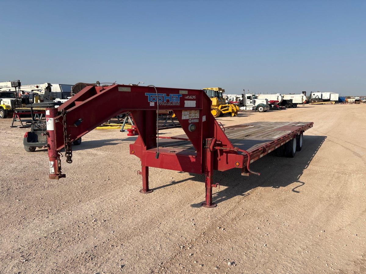 Used 2013 TOP HAT TRAILERS 30’ X 102” T/A GOOSENECK TRAILER