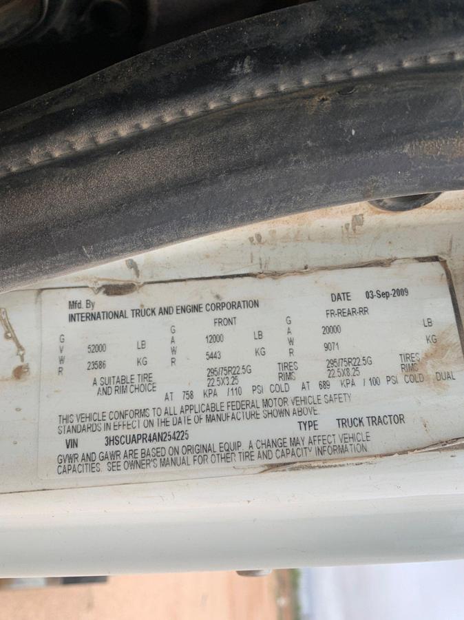 Used 2010 INTERNATIONAL PROSTAR  Day Cab Truck