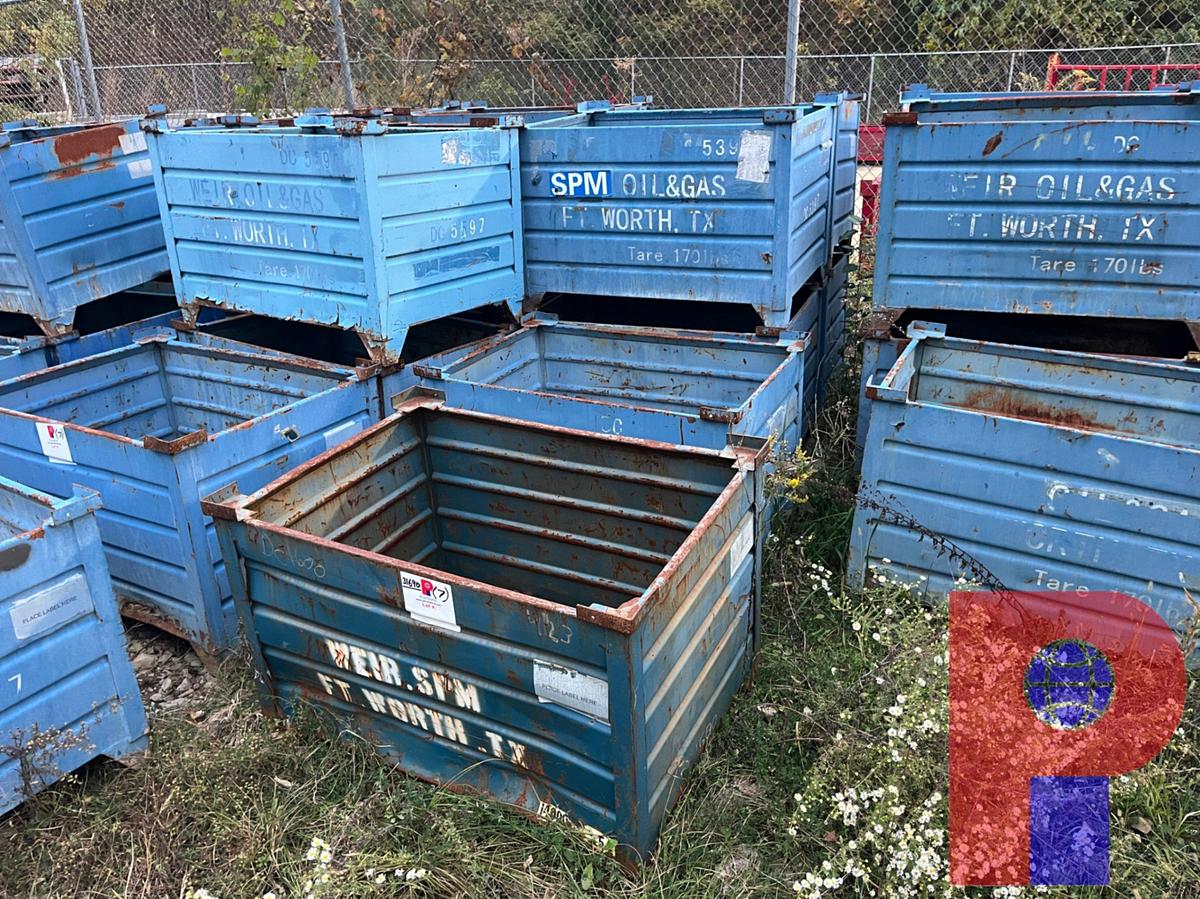 Used (7) STEEL BASKETS 42X30X30