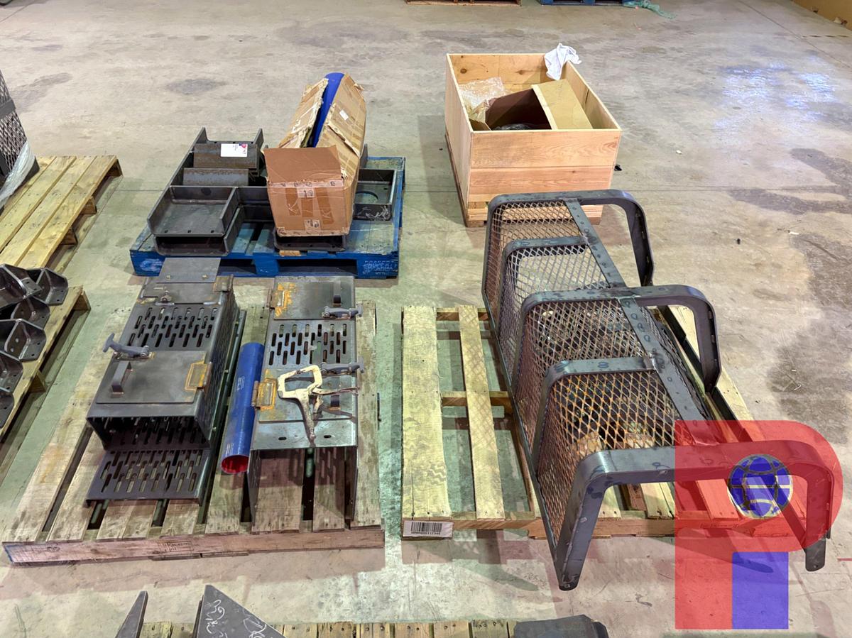 Used (14 PALLETS) OF ASSORTED FRAC PUMP/BLENDER TRAILER MFG PARTS