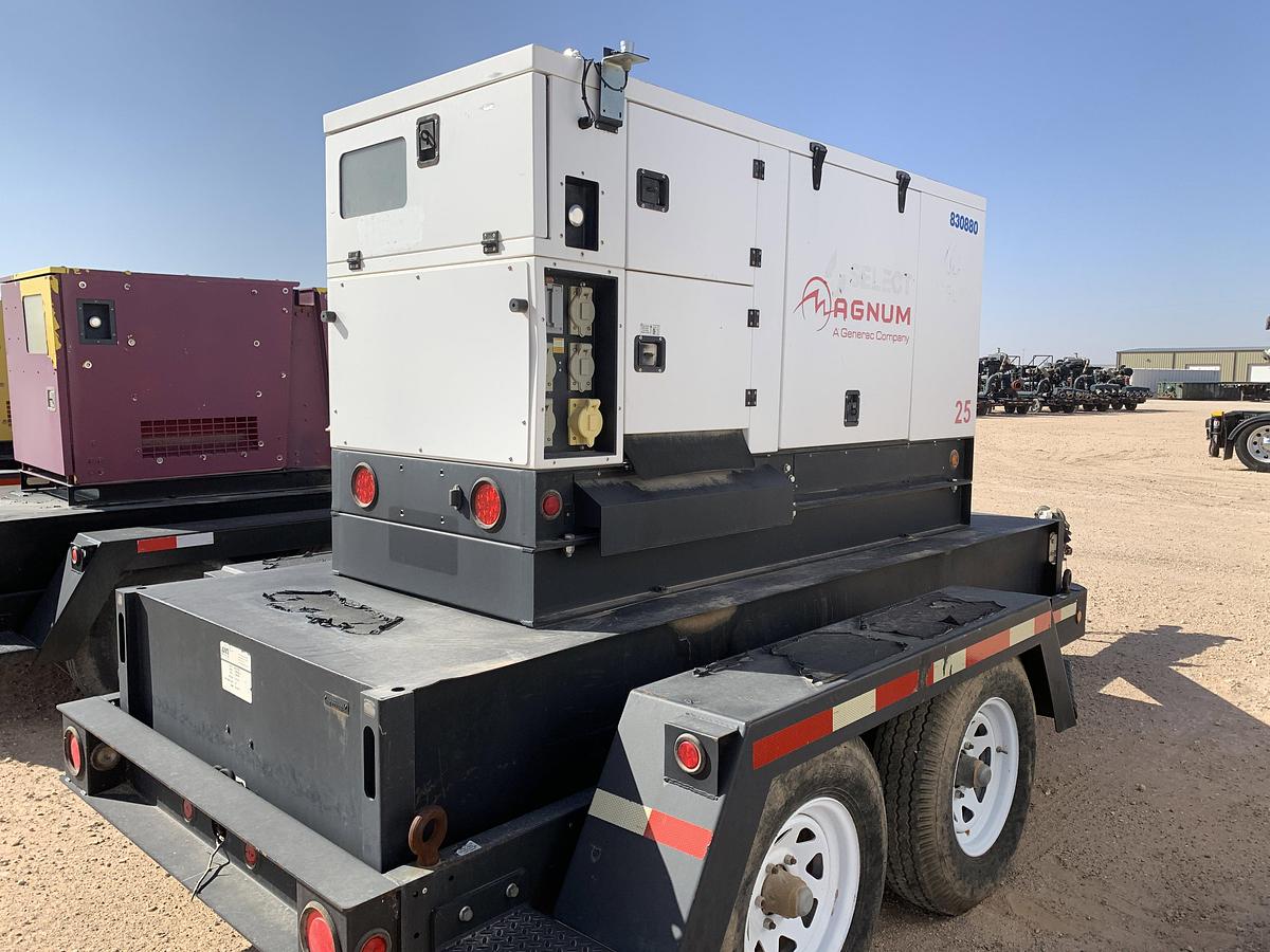 Used 2015 MAGNUM TRAILERS MMG251F4 T/A BUMPER PULL 22KW GENERATOR