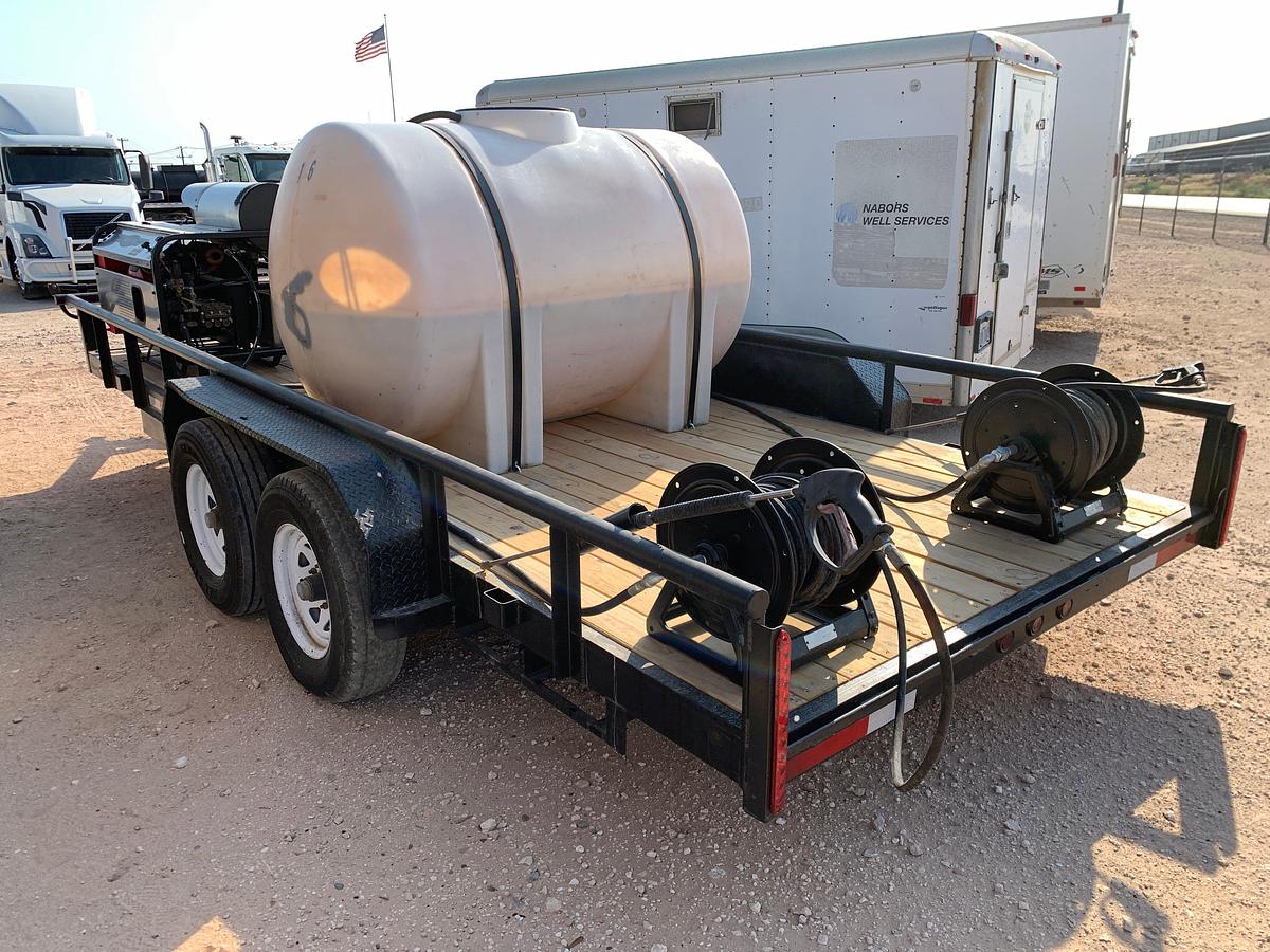 Used 2012 18’ x 7’ T/A BUMPER PULL PRESSURE WASHER TRAILER